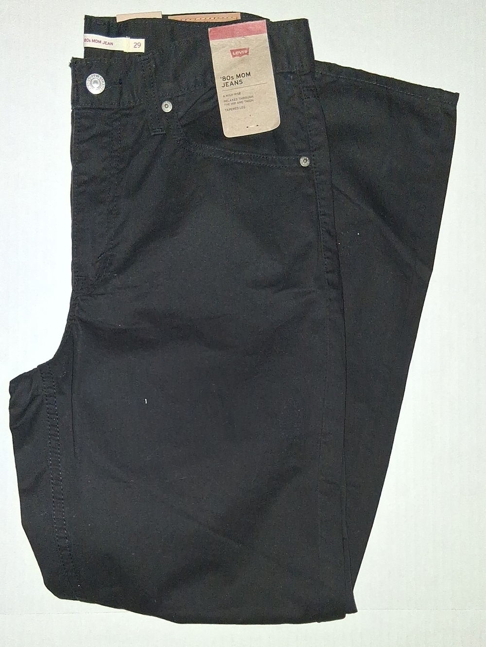 Levi's 80's Mom Jeans Black 29x30 NWT